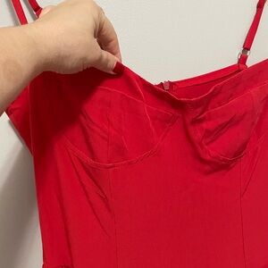 Elegant Red Maxi Dress